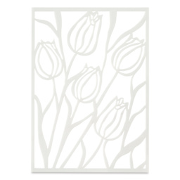 Gelli Arts Stencil - Tulip, 5" x 7"