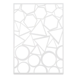 Gelli Arts Stencil - Geo, 5" x 7"