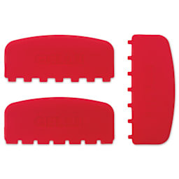 Gelli Arts Large Printing Tools - Set of 3, Square showing included tools