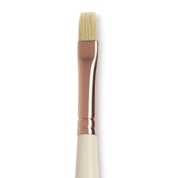 Blick x Raphaël L'Impressionniste Synthetic Bristle Brush - Bright, Size 6, Long Handle close up
