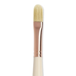 Blick x Raphaël L'Impressionniste Synthetic Bristle Brush - Filbert, Size 10, Long Handle close up