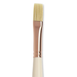 Blick x Raphaël L'Impressionniste Synthetic Bristle Brush - Flat, Size 10, Long Handle close up
