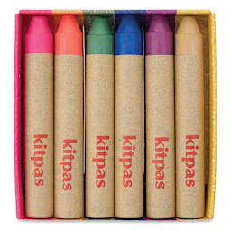 Kitpas by Artist Rice Wax Crayon Set - Nature, Set of 6, contents
