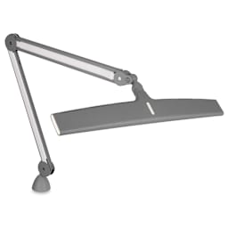 Daylight Luminos LED Lamp - Angled view with lamp pointed down showing back of lamp portion