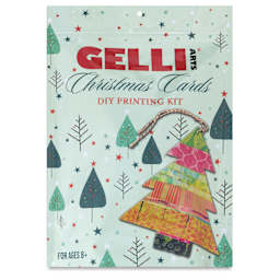 Gelli Arts Christmas Cards DIY Printing Kit, front of packaging