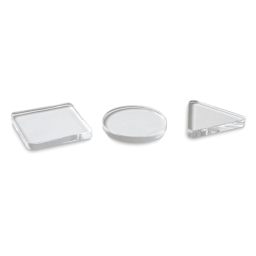 Gelli Arts Mini Gel Printing Plates - Assorted Shapes, Set of 3, plates laid out
