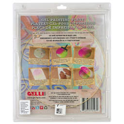 Gelli Arts Printing Plate - 12", Round back of packaging