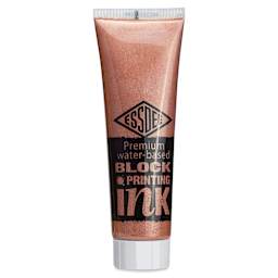 Essdee Premium Water-Based Block Printing Inks - Metallic Bronze, 100 ml Tube