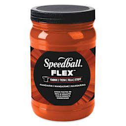 Speedball Flex Screen Printing Fabric Ink - Mandarin, 32 oz