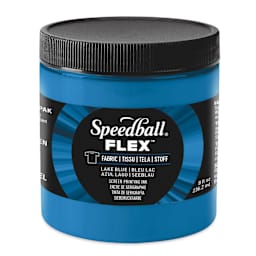 Speedball Flex Screen Printing Fabric Ink - Lake Blue, 8 oz