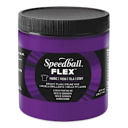 Speedball Flex Screen Printing Fabric Ink - Bright Plum, 8 oz