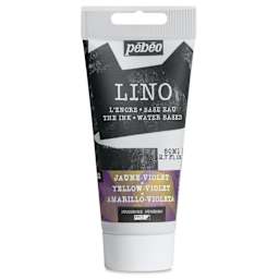 Pebeo Lino Ink - Yellow and Purple Duochrome, 80 ml Tube