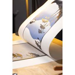 Pebeo Lino Slow Drying Gel Medium - 80 ml Tube being used for completing print