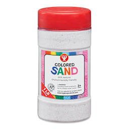 Hygloss Colored Sand - White, 1 lb Jar