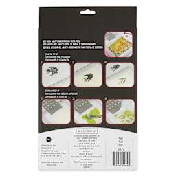 Sizzix Studio Layered Stencil and Stamp Set - Set of 8, Ikigai back of packaging