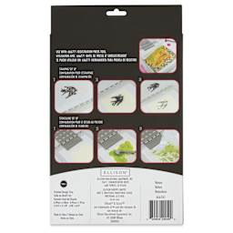 Sizzix Studio Layered Stencil and Stamp Set - Set of 20, Nature back of packaging