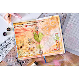 Sizzix Studio Layered Stencil and Stamp Set - Set of 25, Western front of packaging