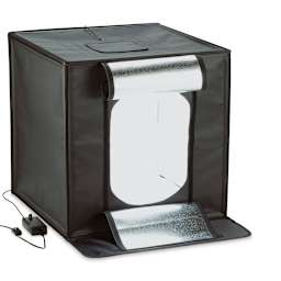 Smith-Victor LED Desktop Studio Light Tent - 25"H x 25"W x 25"D (Front, Light on)