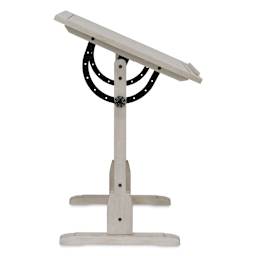 Studio Designs Vintage Drafting Table - Coastal Whitewash, 42" x 30", side view
