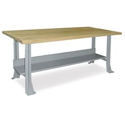 Steel Workbench - 72" x 30", Maple Top