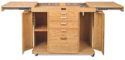 Shawn's Watercolor Station - Storage Doors and workspace open and empty