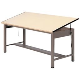 Mayline Ranger Extra Large Steel Four-Post Drawing Table - 84" x 43-1/2"