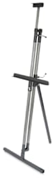 Klopfenstein Spectrum Challenge Easel - Single Mast easel shown set up at angle and mast extended
