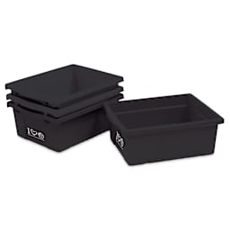 Copernicus Double-Sided Bamboo Easel - Recycled Tubs, Black, stacked 