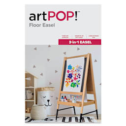 artPOP! 3-in-1 Floor Easel - Natural, front of packaging