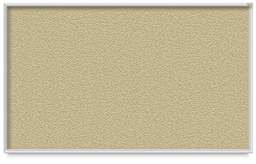 Ghent PremaTak Tackboard - front view showing aluminum frame, in caramel color