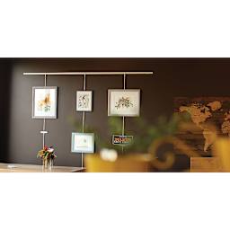 Walker System Moulding - White, 8 ft - in use to hang frames