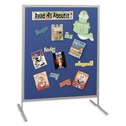 Multiplex Child Size Panel - Blue Fabric, Hook & Loop Fabric, Gray Frame