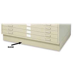 Safco 5-Drawer Steel File -  Tropical Sand, Flat File Base, Large