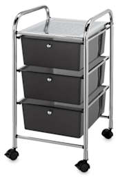 Mobile Storage Cart, 3-Drawer
