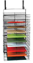 The Original Rackaway Drying Rack - 1 rack shown partially filled with papers