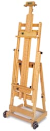 Best Portable Collapsible Easel - Slight Right angled view of Easel in upright position