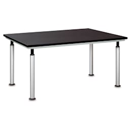 Diversified Spaces Shop-Bilt Adaptable Table - 42", Black Laminate Top