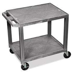 Tuffy Multi-Purpose Art Cart - Left angled view of 2 shelf cart
