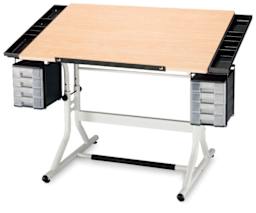 White Base w/ Maple Woodgrain Top