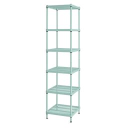 Design Ideas MeshWorks Shelving Units - Sage, Narrow, 6-Tier