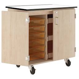 Diversified Spaces Write-n-Roll Cabinet - Maple/Carrot