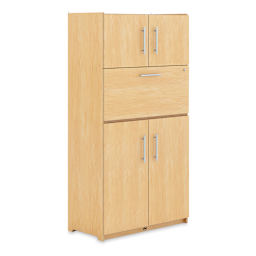 Whitney Brothers Teachers Workstation - Left angled view of closed Workstation