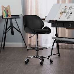 Blick Studio Pearl Drafting Chair by Studio Designs - in use