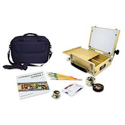 Guerrilla Painter ThumBox - Travel Kit V3.0, contents laid out