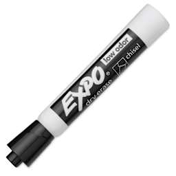 Expo Dry Erase Low Odor Markers - Chisel Tip, Black, Set of 36, single marker
