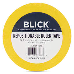 Blick Repositionable Ruler Tape, front of the packaging label