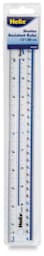 Helix Shatterproof Plastic Ruler - 12" Ruler shown in packaging