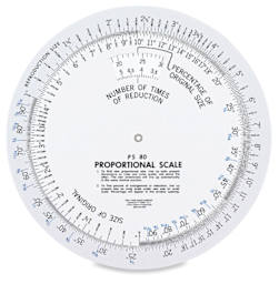 Westcott Proportional Scale - Top view of Large 8" scale