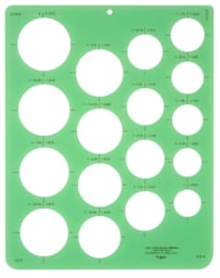 Westcott Circle Templates - Template of Large Circles shown