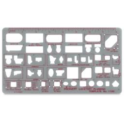 Chartpak Pickett Architectural Template for Lavatory Planning